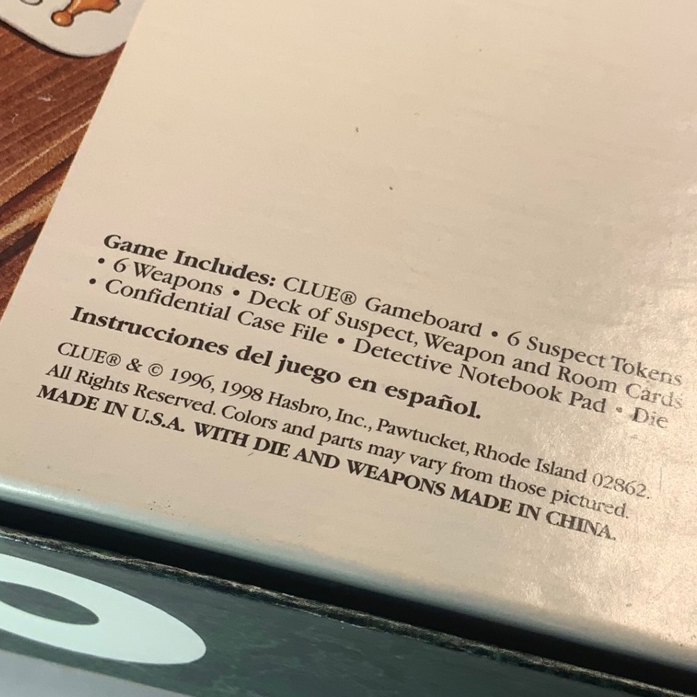 Vintage Parker Brothers Clue Classic Detective Game 00045 Complete - Picture 3 of 9